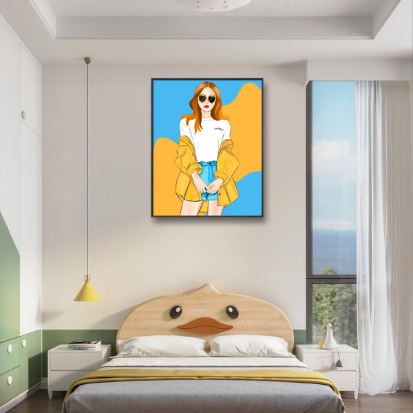 Fashion Girl Wall Frame