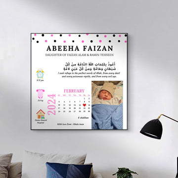New born baby frame
