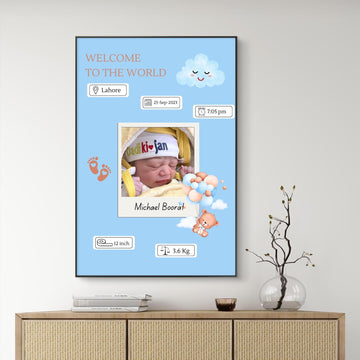 New born baby frame