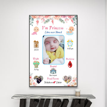 New born baby frame