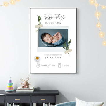 New born baby frame