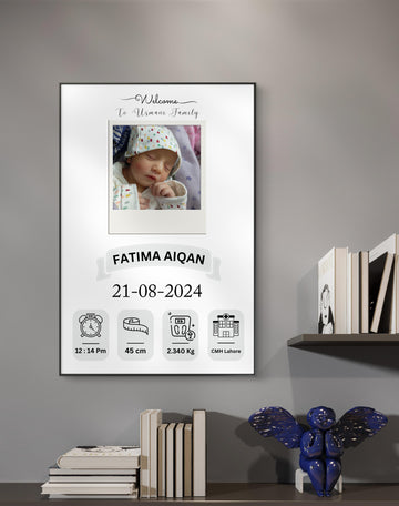 New born baby frame