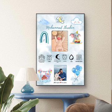 New born baby frame