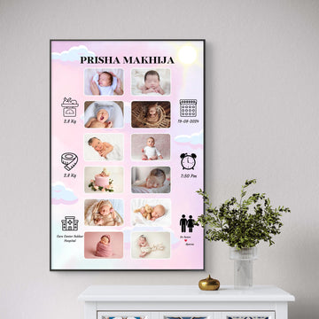 New born baby frame