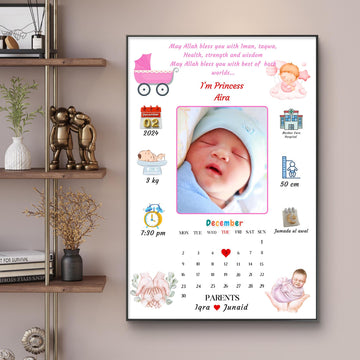 New born baby frame