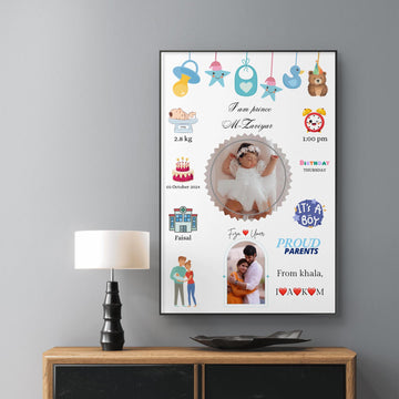 New born baby frame