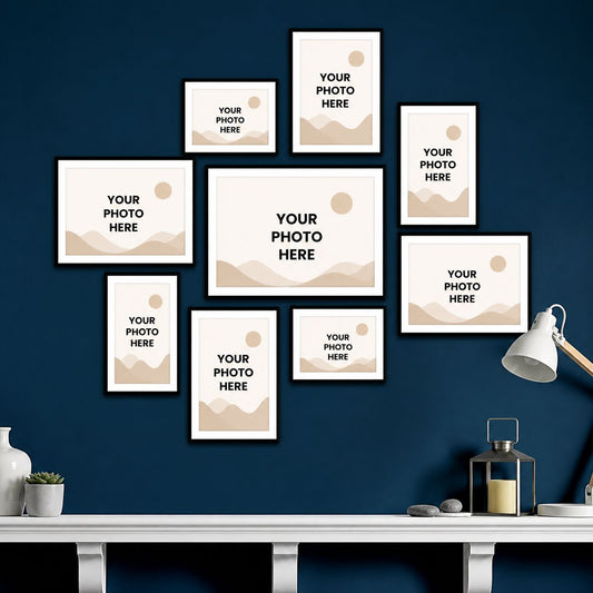 Customised Set of 9 Photo Frames