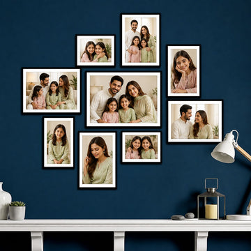 Customised Set of 9 Photo Frames