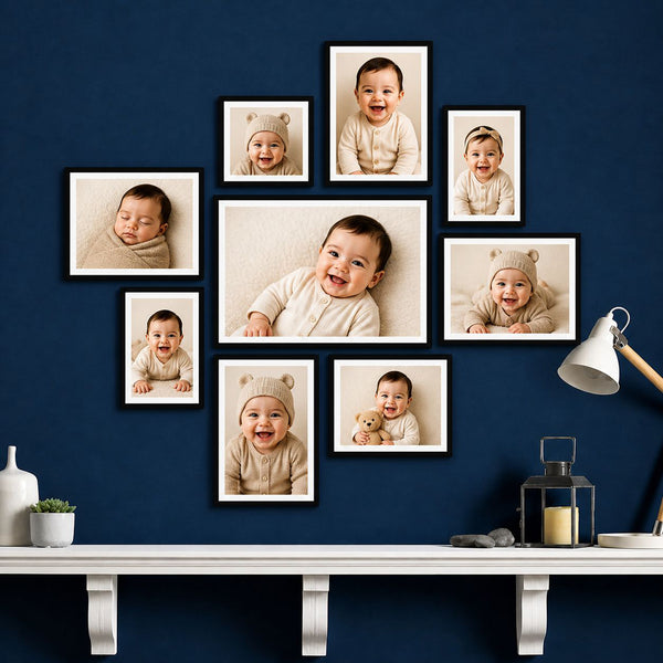 Customised Set of 9 Photo Frames