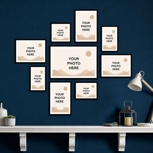 Customised Set of 9 Photo Frames