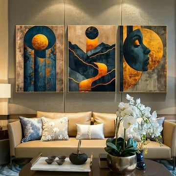 Luxury Abstract Art (3 Frames set)