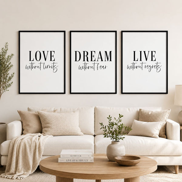 Motivational set of 3 Frames