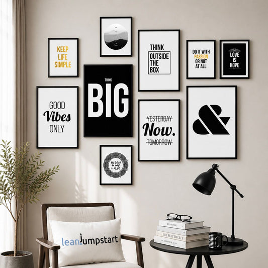 Premium set of 10 Motivational Frames