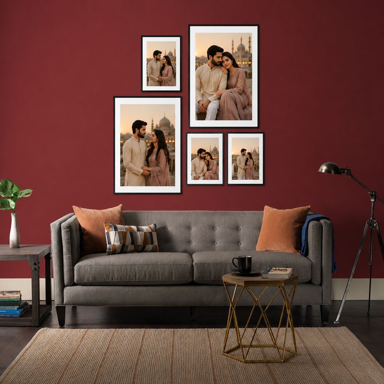 Set of 5 Customised Photo Frames