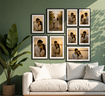 Customised set of 9 Frames