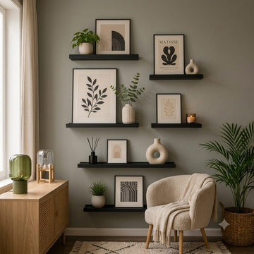 Gallery Wall Frame Set - 6 Pc Minimalist Botanical Art