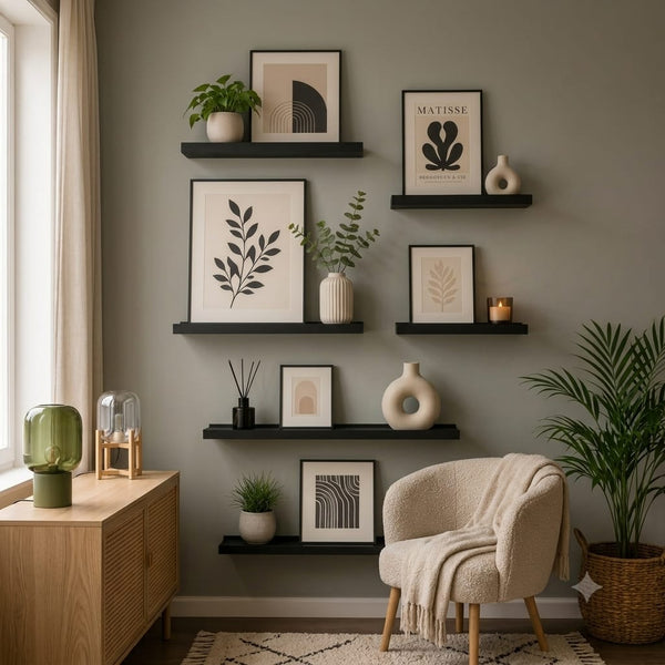Gallery Wall Frame Set - 6 Pc Minimalist Botanical Art