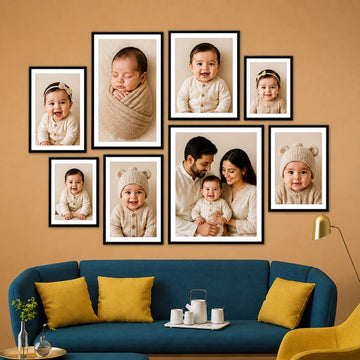 Customised Set of 8 Photo Frames