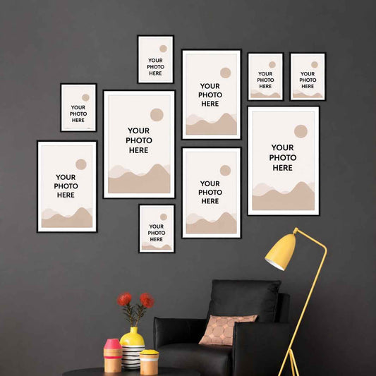 Customised Set of 10 Photo Frames